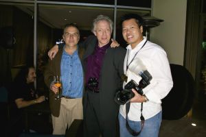 (2010 Finals/Los Angeles) Me, National Geographic Magazine Photography Director David Griffin, NatGeo photographer John Stanmeyer. And wait, who is that lurking in the shadows...